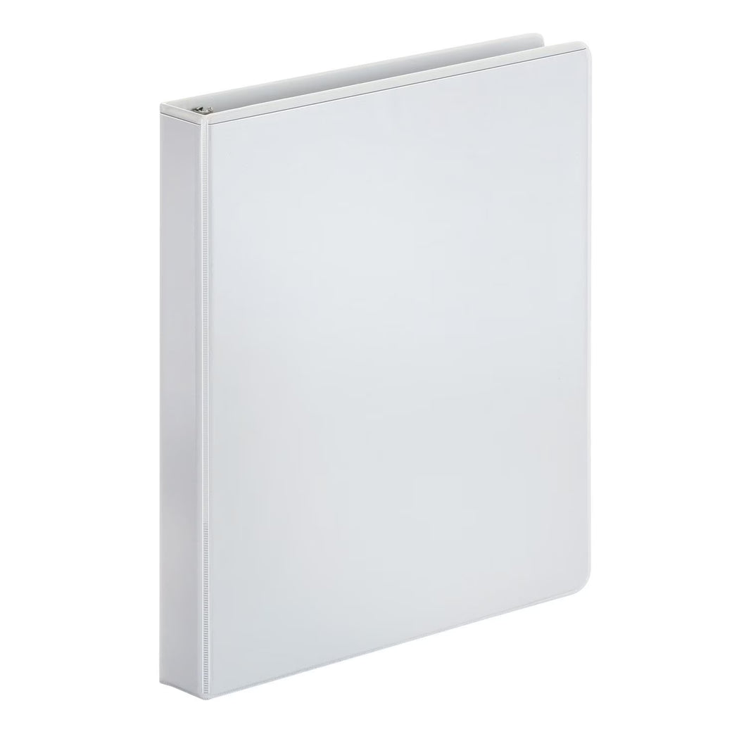 1 Inch Round View Binder | White