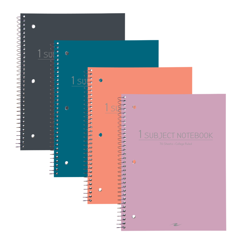 1 Sub Fashion Poly Cover Notebook 10.5x8