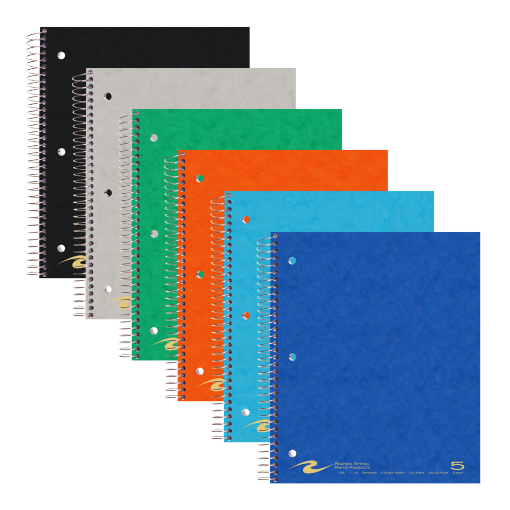 5 Subject Spiral Notebook