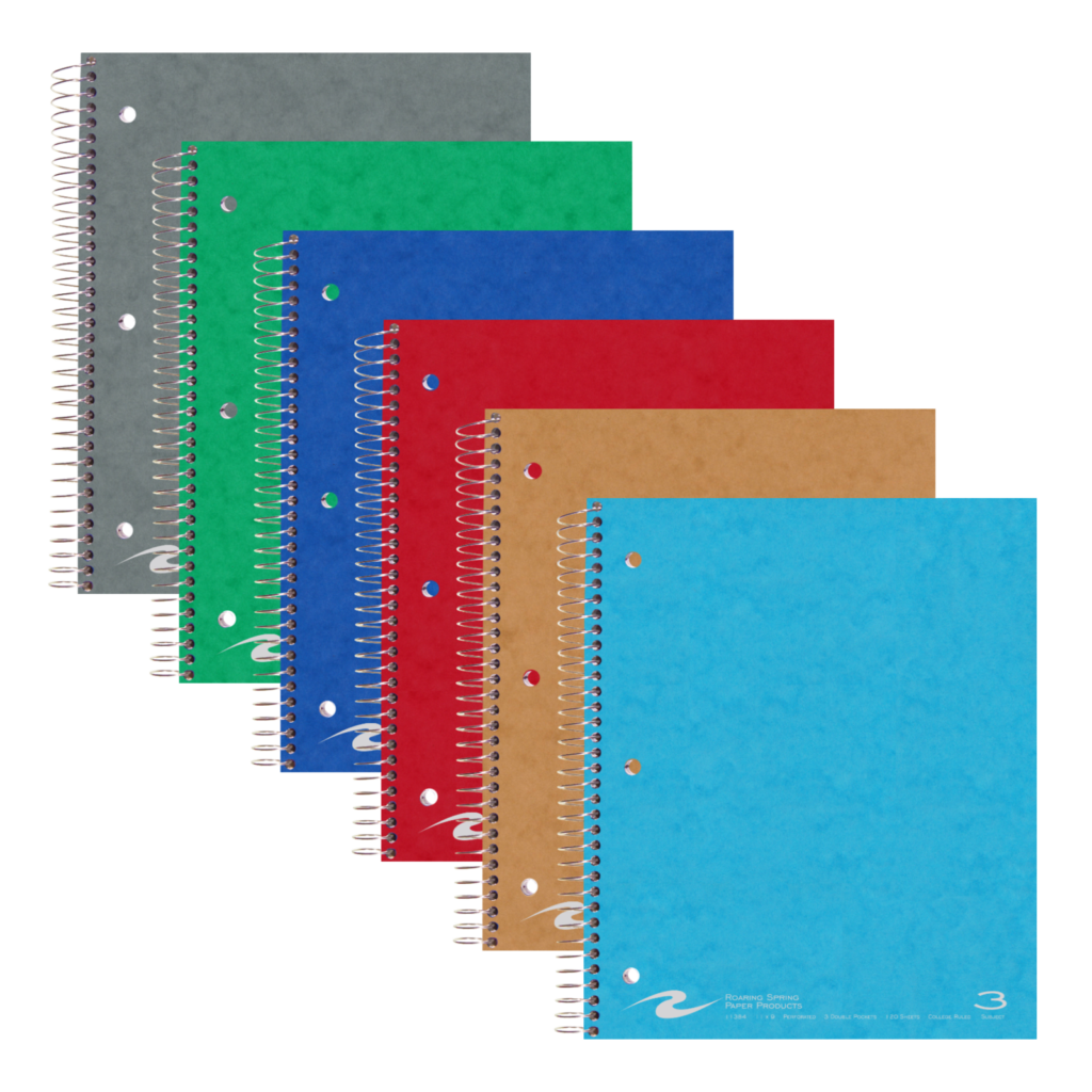 3 Subject Spiral Notebook