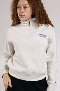 Ladies 1991 Brushes 1/4 Zip | Oatmeal