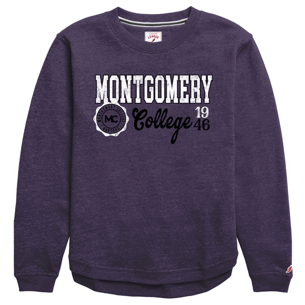 Victory Springs Ladies Crewneck | Heather New Purple