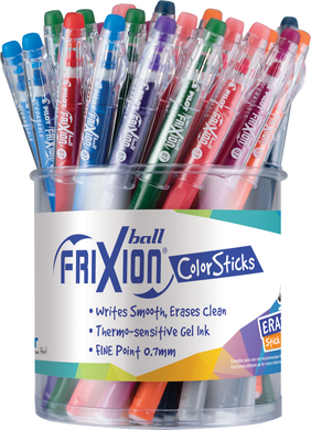 Pilot Frixion Colorsticks Erasable Gel Pen .7mm