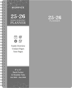 Academic Planner 2025/26 | Grey