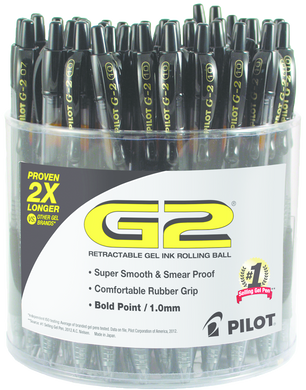 Pilot G2 Retractable Gel Pen  Black 1.0mm