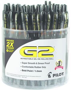 Pilot G2 Retractable Gel Pen  Black 1.0mm