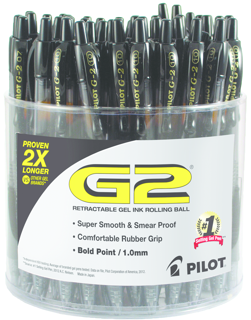 Pilot G2 Retractable Gel Pen  Black 1.0mm