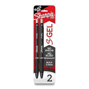 Sharpie S-Gel Pen - Black 1.0mm 2Pk