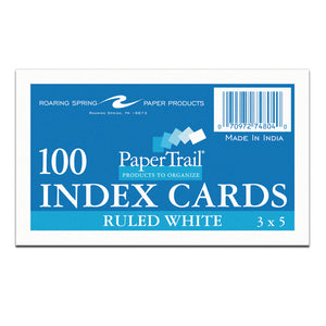 3x5 Ruled Index Cards
