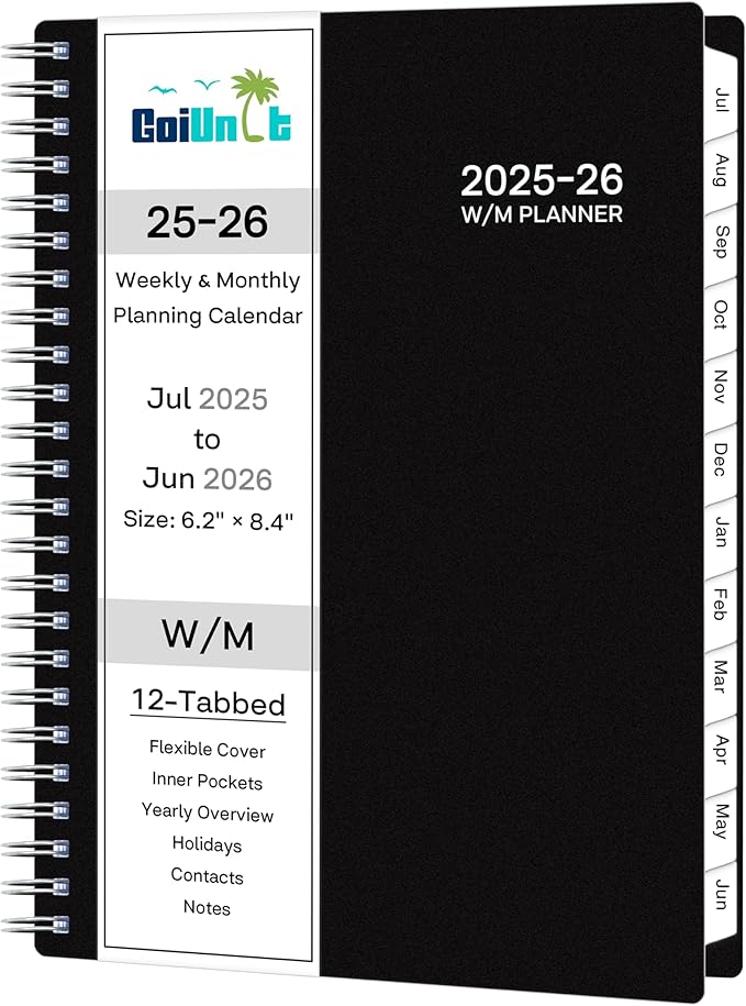Academic Planner 2025/26 | Black