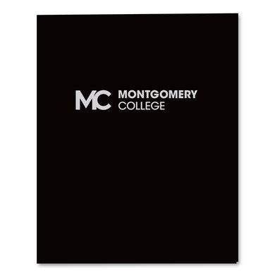 Imprinted Two Pocket Folder | Black