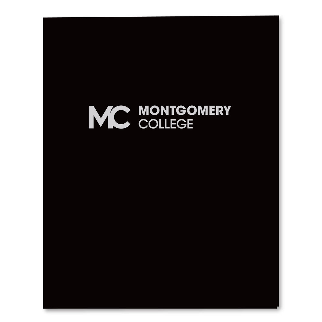 Imprinted Two Pocket Folder | Black
