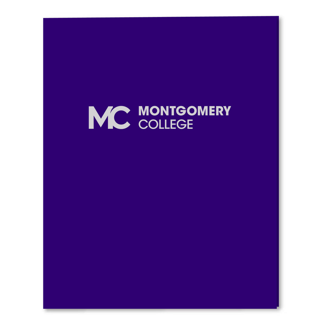 Imprinted Two Pocket Folder | Purple