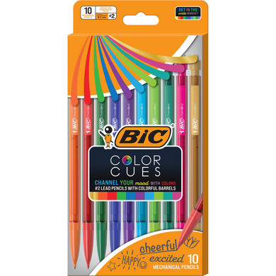 BIC Color Cues Xtra Smooth Mechanical Pencil Asst 10Ct BP