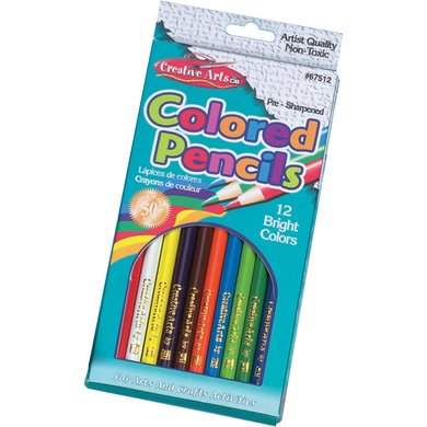 Charles Leonard Creative Arts Colored Pencils Asst 7in 12Pk BP