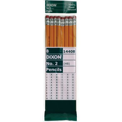 Dixon Economy Woodcase Pencil #2 Yellow 8pk