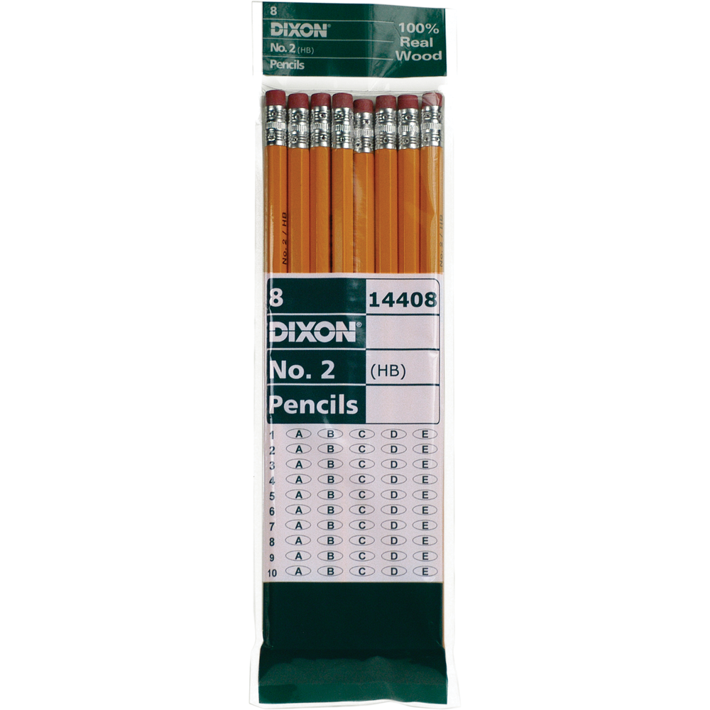 Dixon Economy Woodcase Pencil #2 Yellow 8pk