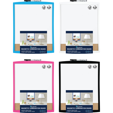 Quartet Plastic Framed Magnetic Combination Board Asst 11x14in Bulk