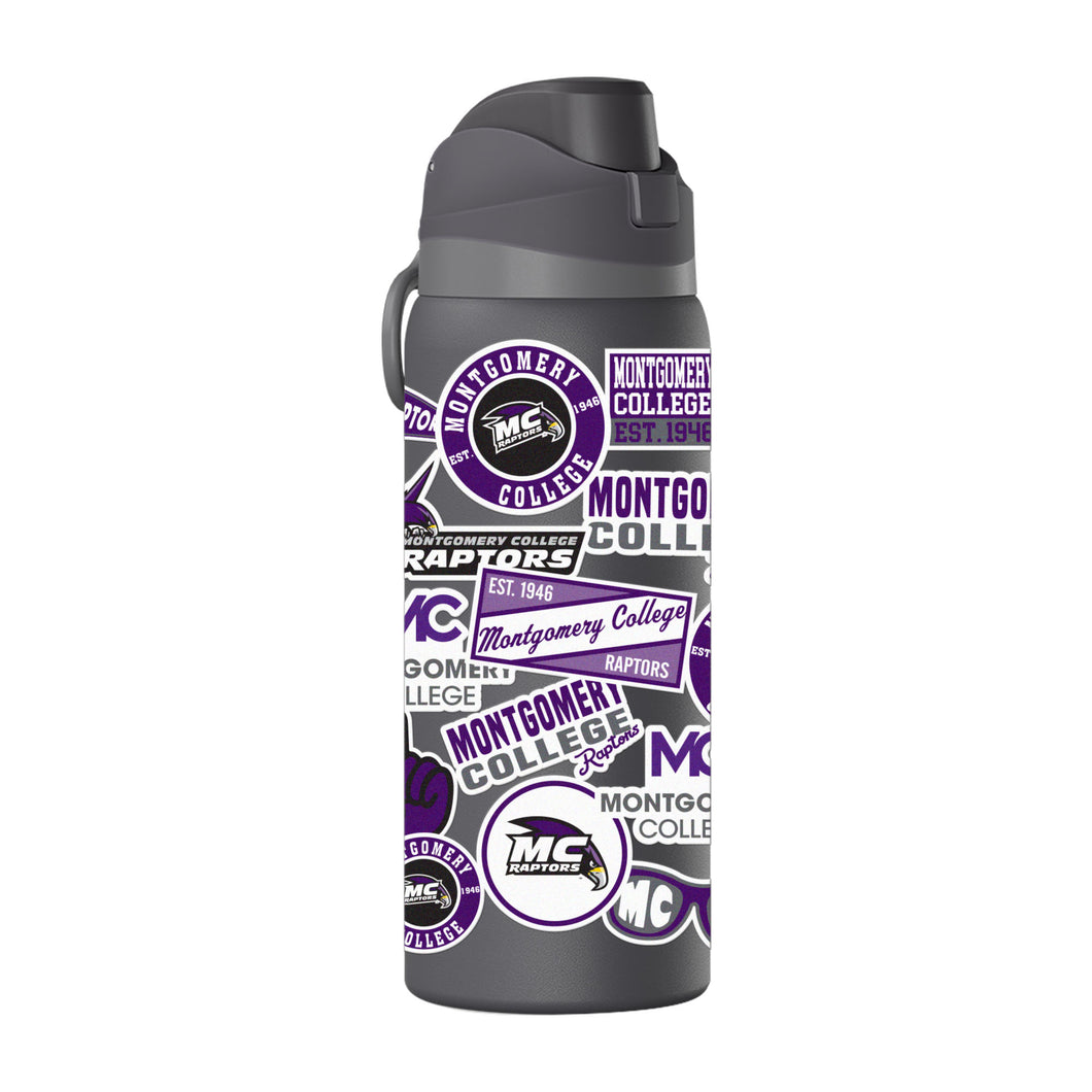 HydraPeak 32 oz Oasis Water Bottle | Gray Matter