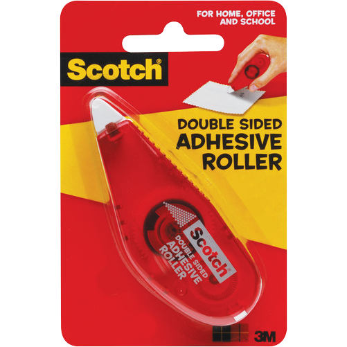 Scotch Double Sided Adhesive Roller Clear .25inx26ft 1Pk BP