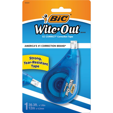Wite-Out Brand EZcorrect Correction Tape .17inx39.3ft White 1Pk BP