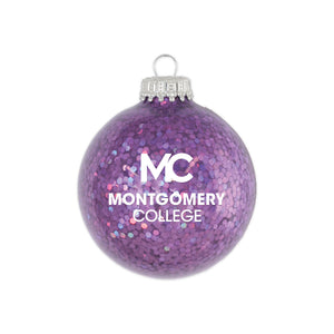 Sparkle Glass Ball Ornament | Purple Spangle