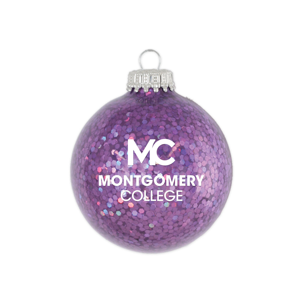 Sparkle Glass Ball Ornament | Purple Spangle