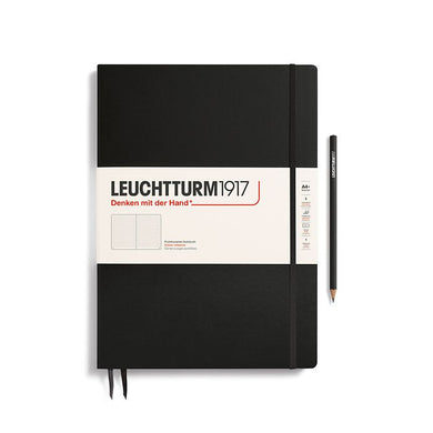 Hardcover Notebook Dotted A4, Black
