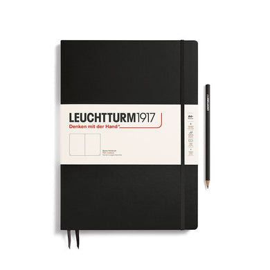 Hardcover Notebook Plain A4, Black