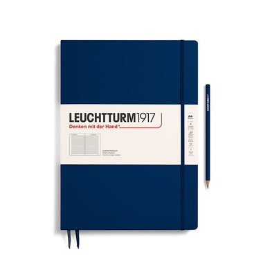 Hardcover Notebook Ruled A4, Navy